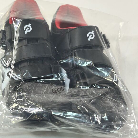 Peloton Cycling Shoes Women's Size US 10.5 / EU 41 Black Red - Picture 8 of 8